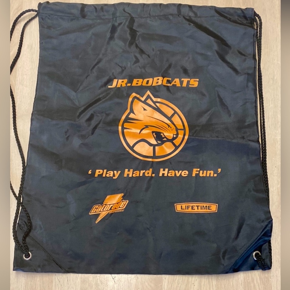 Prime Line Logotec Collection.Black NBA Jr. Bobcats Sports Drawstring Backpack
